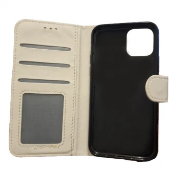 læder flip cover til Iphone 11 Pro Hvid