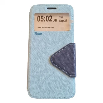 Til Samsung Galaxy S8 cover smart view vindue Blå