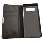 Galaxy Note 8 flip cover split læder sort