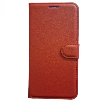 Til Moto Z2 Play flip cover med lommer rød