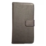 Sony Xperia Z3 compact ægte læder flip cover Sort