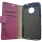Lilla læder flip etui Motorola E4 Plus Mobil tilbehør
