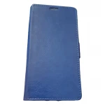 Klasisk læder flip etui Motorola E4 Plus Blå