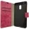 Klassisk flip cover med lommer Rød til Nokia 6 Mobilcover