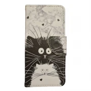 LG K8 2017/2018 flip cover med MØNSTER hvid Mobilcovers