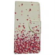 LG K8 2017/2018 flip cover med MØNSTER hvid Mobilcovers