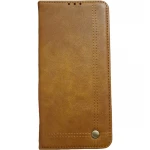 Læder flip cover Oneplus 7T Pro Brun