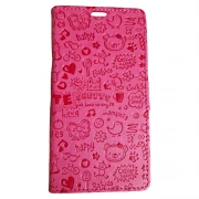 Nokia 6 mobil cover med mønster pink Mobilcover