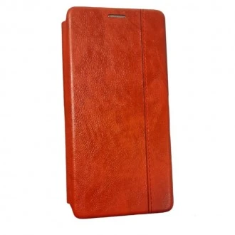 Slim læder flip etui Samsung Galaxy S21 Plus Rød