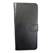 læder flip etui Samsung S9 plus sort