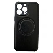 læder cover Med MagSafe iPhone 14 Pro Max sort Mobil tilbehør