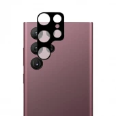 Green On Kamera Lens Cover til Samsung Galaxy S23 Ultra - Sort