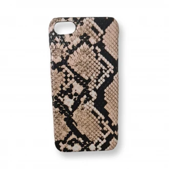 Til iPhone SE / 7 / 8 cover brun slangeskind