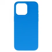 Iphone 14 silikone lite cover moderne farver blå mobile tilbehør