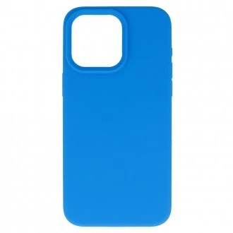 Iphone 14 silikone lite cover i moderne farver, blå
