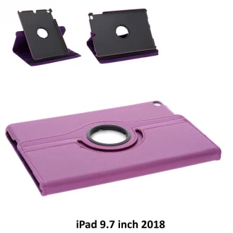 til Ipad 9,7 2017 cover rotation med stå funktion Lilla
