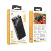 Borofone Power Bank 20000mAh BJ17A Mike - 2xUSB - sort