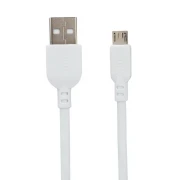 Micro usb kabel 1 meter, hvid Mobiltelefon tilbehør