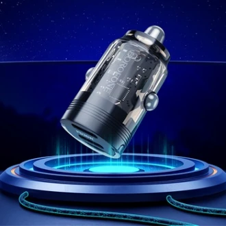 Borofone 36W bil oplader med USB-C kabel