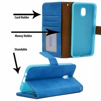 Luxury  cover Samsung A6 Blå| Leveso.dk