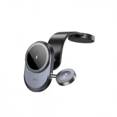 HOCO 2in1 induktionsbilholder til instrumentbrættet, kompatibel med Apple Watch 15W HW28 sort og grå