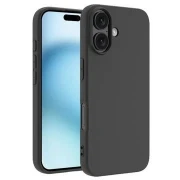 Premium Cover i silikone iPhone 16  sort Mobil tilbehør