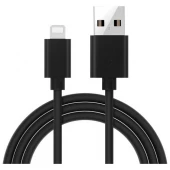 Lightning kabel 3 meter sort