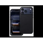 Iphone 17 Pro silikone lite cover moderne farver sort mobile tilbehør