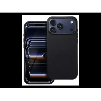 Iphone17 Pro  silikone lite cover i moderne farver, sort
