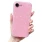 iPhone 16e Glimmer klar lyserød case  pink star