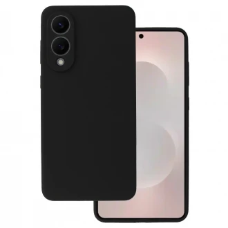 Forcell soft silikone cover til Samsung Galaxy S25 Edge Sort