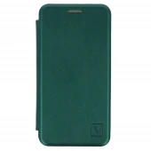 iPhone 12 Mini Vennus Book, læder flip cover, mørkegrøn