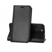 Iphone 13| sort magnet cover med lomme til kort