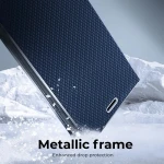 Luna carbon flip etui Samsung Galaxy A15 4G/5G blå