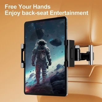 Universal ipad og mobilholder til nakkestøtte