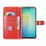 Rød cover Etui til Samsung Galaxy A06 med lommer Mobiltelefon tilbehør