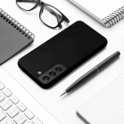 cover sort etui  Samsung Galaxy S25 Mobil tilbehør