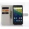 HUAWEI NEXUS 6P læder pung cover, hvid Mobiltelefon tilbehør