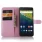 HUAWEI NEXUS 6P læder pung cover, pink Mobiltelefon tilbehør