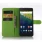 HTC ONE A9 læder pung cover, grøn Mobiltelefon tilbehør