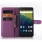 HUAWEI NEXUS 6P læder pung cover, lilla Mobiltelefon tilbehør