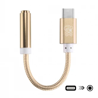 Adapter usb Type-C til 3.5 mm audio jack-stik guld