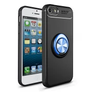 Cover med ring holder sort/blå Iphone SE / 5S Mobil tilbehør
