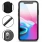 Ægte skind cover sort Iphone X Mobilcovers