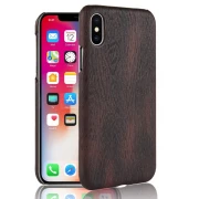 Iphone X wood mønstret cover brun Mobil tilbehør