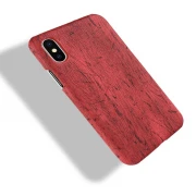 Iphone X wood mønstret cover rød Mobil tilbehør