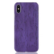 Iphone X wood mønstret cover lilla Mobil tilbehør
