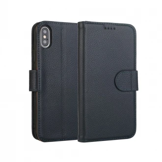 Premium læder cover til Iphone XS Max blå