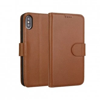 Premium læder cover til Iphone XS Max brun