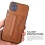 brun FS case med lomme Iphone 11 Pro Max Mobil tilbehør